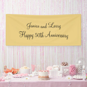 Lona Personalizado del 50° Aniversario del Boda del Oro