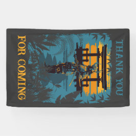 Lona Personalizado del partido de cumpleaños de Samurai