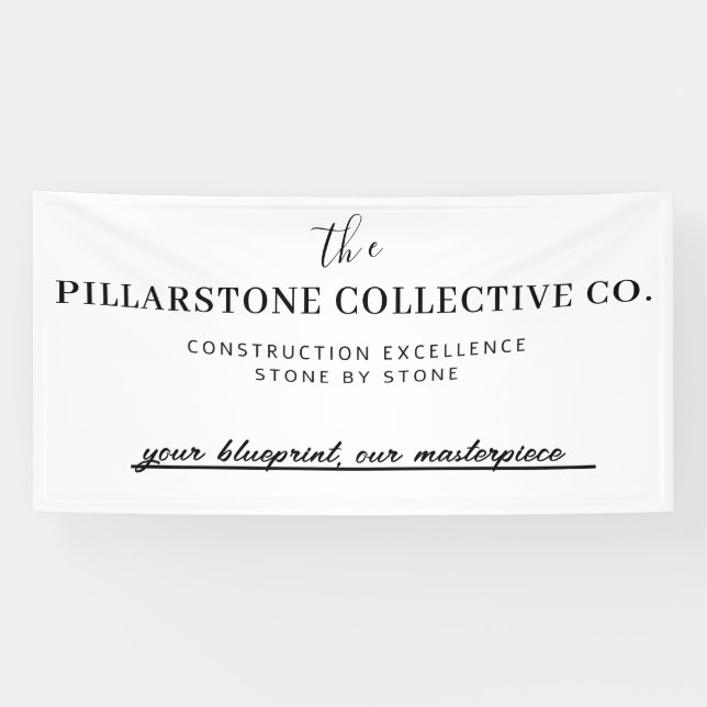 Lona Personalizado Empresa inmobiliaria Nombre Banne (Horizontal)