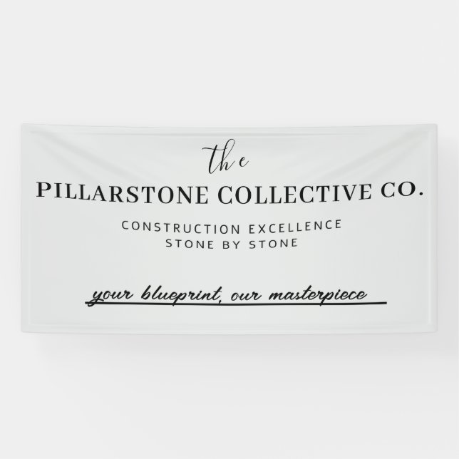 Lona Personalizado Empresa inmobiliaria Nombre Banne (Horizontal)