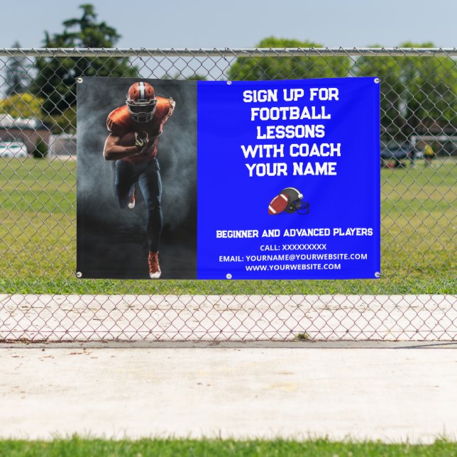 Lona Personalizado Entrenador de entrenador de fútbol c (in situ)