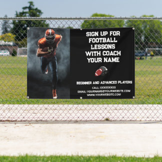 Lona Personalizado Entrenador de entrenador de fútbol L