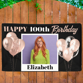 Lona Personalizado Extra Grande Rosa Oro Personalizado