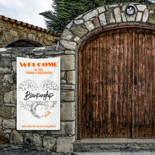 Lona Personalizado Familia Reunión  Árbol de arte de co