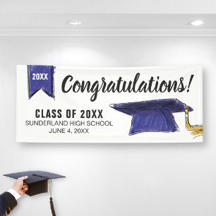 Lona Personalizado felicita a la clase de 20XX de títul