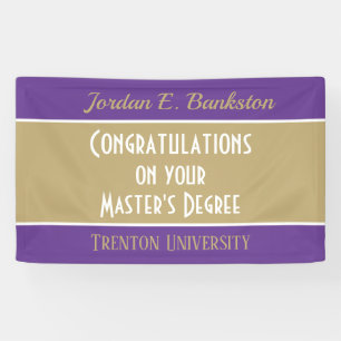 Lona ¡personalizado Felicitaciones! Banner de maestría