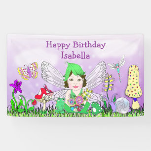 Lona Personalizado Feliz Cumpleaños con Tema de Cuento 