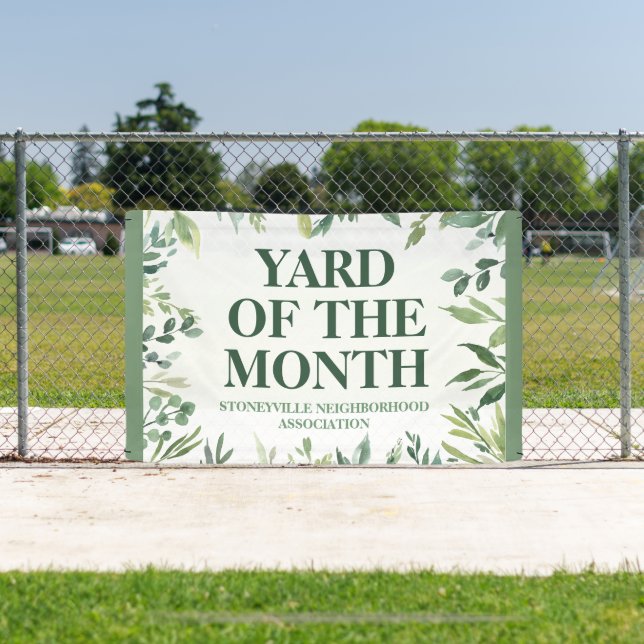 Lona Personalizado ganador del Premio Yard of Month Clu (in situ)