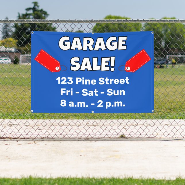Lona Personalizado GARAGE VENDE! Banner (in situ)