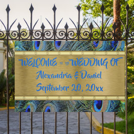 Lona Personalizado Gran De Oro Y De Pescado De Peacock 