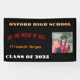 Lona Personalizado Moderno de graduación felicitaciones