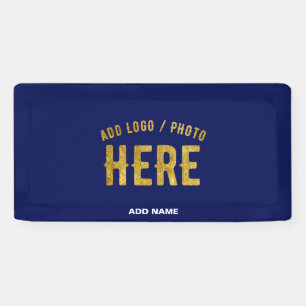 LONA PERSONALIZADO MODERNO ELEGANTE NAVY AZUL VERIFICAD