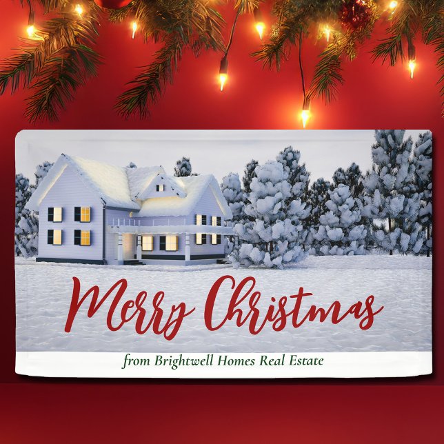 Lona Personalizado Navidades Casa Inmobiliaria Vacacion (Subido por el creador)