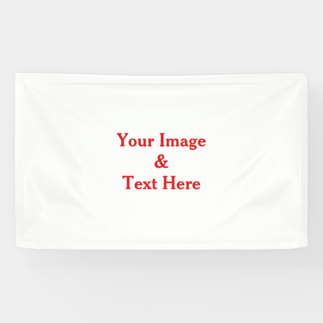 Lona Personalizado personalizado Su propia foto y texto (Horizontal)