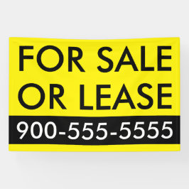 Lona Personalizado simple de venta o arrendamiento amar