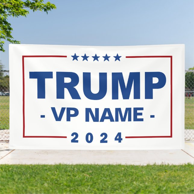 Lona Personalizado Trump Vicepresidente 2024 (Afuera)