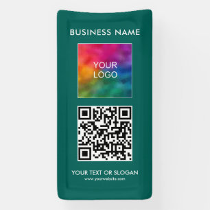 Lona Personalizado vertical moderno al aire libre QR Co