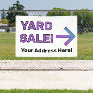 Lona ¡personalizado YARD VENDE! Banner