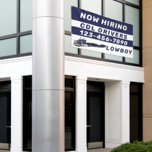 Lona Personalizar Ahora Contratando Conductores de CDL 