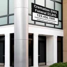 Lona Personalizar Cremación Funeral Servicios Grande