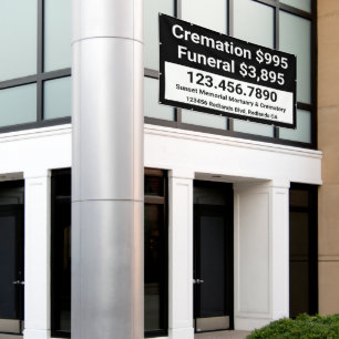 Lona Personalizar Cremación Funeral Servicios Grande