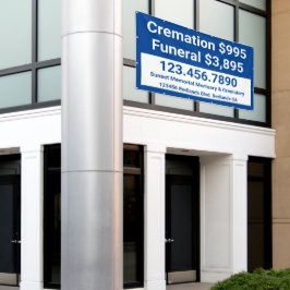 Lona Personalizar Cremación Funeral Servicios Grande