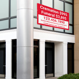 Lona Personalizar Cremación Funeral Servicios Grande