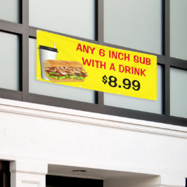 Lona Personalizar Cualquier Submenú De 6 Pulgadas Con U