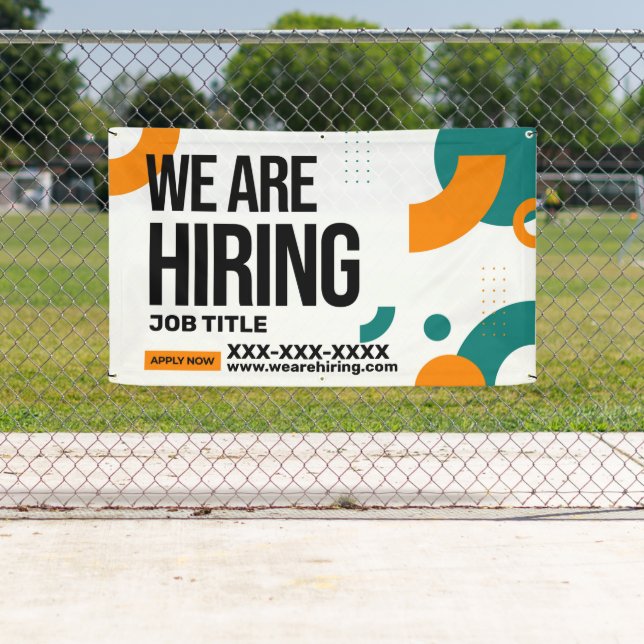 Lona Personalizar Estamos Contratando Información de co (In situ)