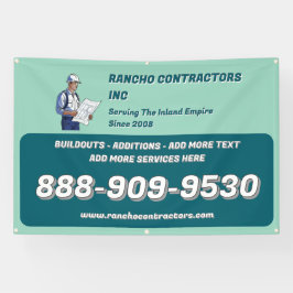 Lona Personalizar General Contratista Anuncio de empleo