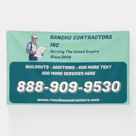 Lona Personalizar General Contratista Anuncio de empleo