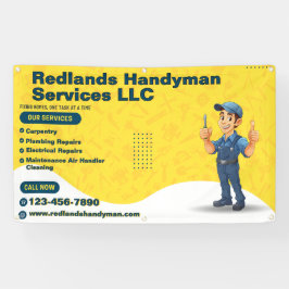 Lona Personalizar Handyman Business Promotion Fence