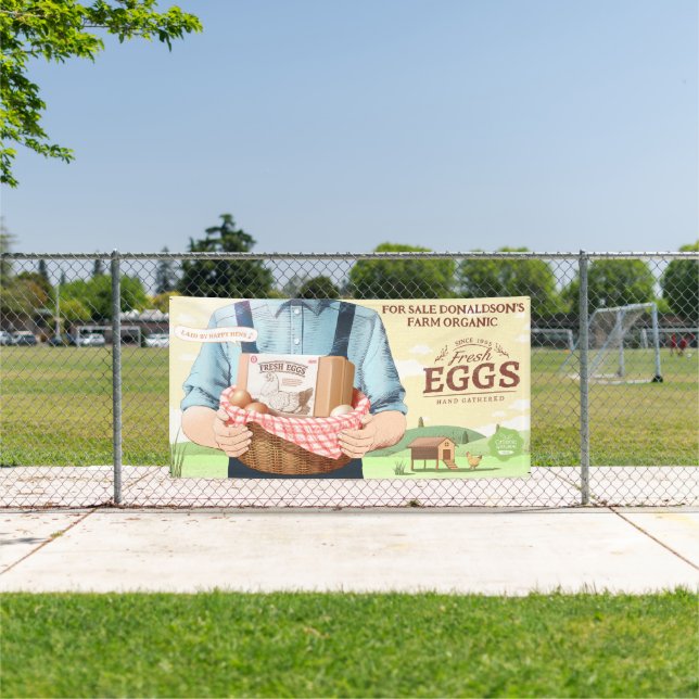 Lona Personalizar huevos orgánicos frescos de granja a  (in situ)