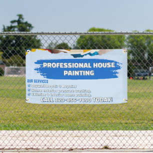 Lona Personalizar la cerca de pintura de casa profesion