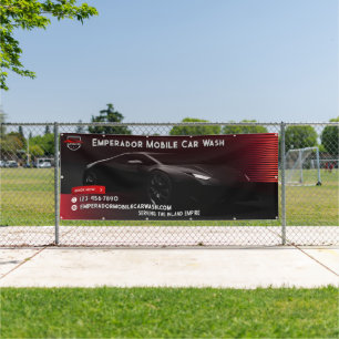 Lona Personalizar lavado de auto premium SportsCar