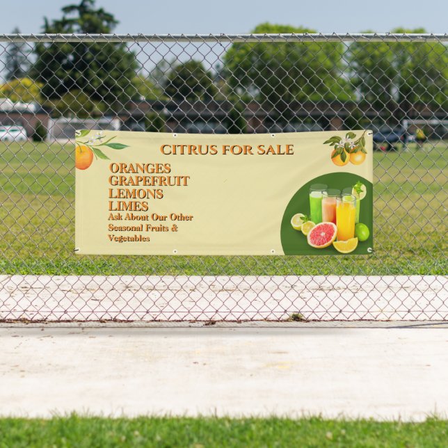 Lona Personalizar Negocio de Frutas de Cítricos para la (In situ)