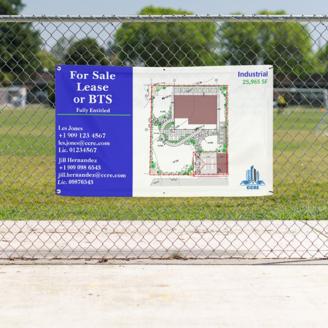 Lona Personalizar para alquiler de venta o logotipo de  (In situ)