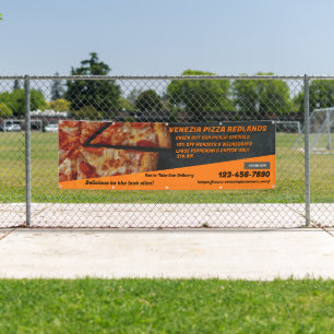 Lona Personalizar Pizza Shop Pepperoni Cheese Advertenc
