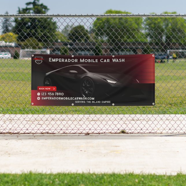 Lona Personalizar Premium Car Wash Sports Car (In situ)