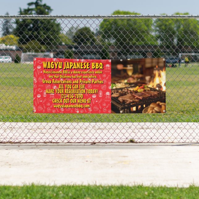 Lona Personalizar promoción de barbacoa japonesa (In situ)