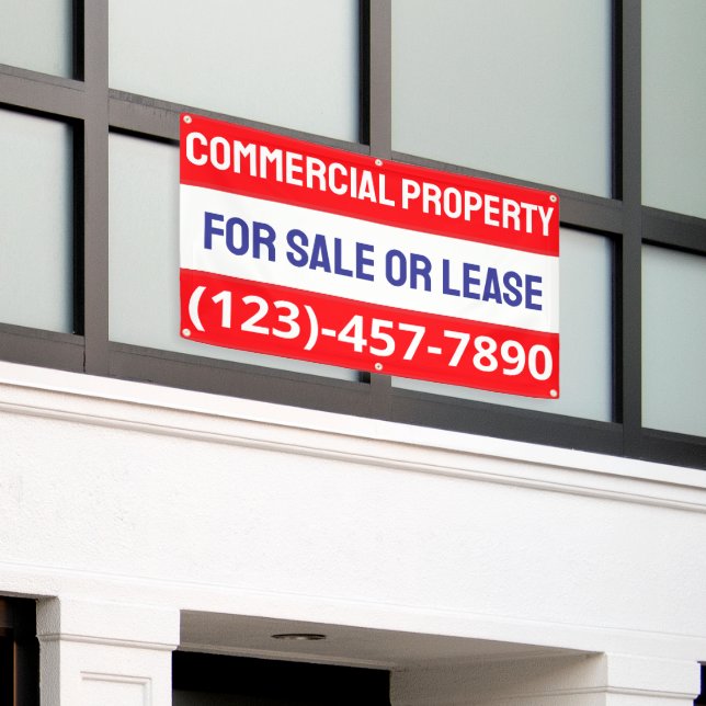 Lona Personalizar propiedad comercial en venta o alquil (Edificio exterior)