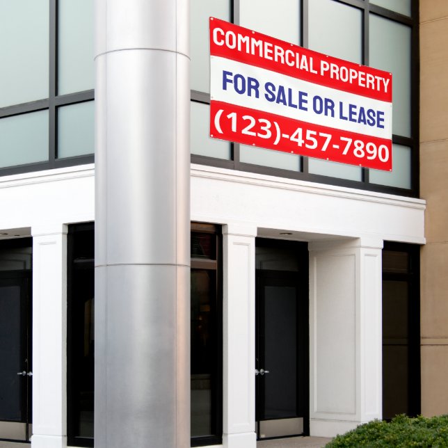 Lona Personalizar propiedad comercial en venta o alquil (Edificio exterior)