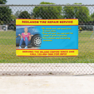 Lona Personalizar Reparación de Neumáticos Ver Foto Pro