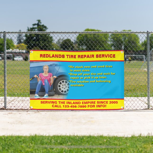 Lona Personalizar Reparación de Neumáticos Ver Foto Tex (in situ)