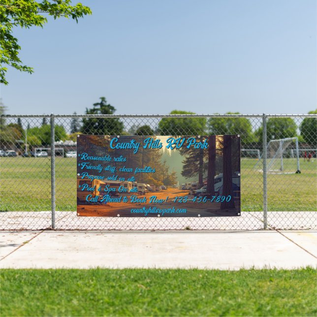 Lona Personalizar RV Park Campground Highway (in situ)