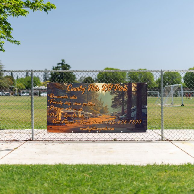 Lona Personalizar RV Park Campground Highway (in situ)
