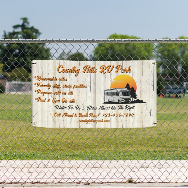 Lona Personalizar RV Park Campsite Highway (in situ)