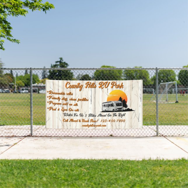 Lona Personalizar RV Park Campsite Highway (in situ)