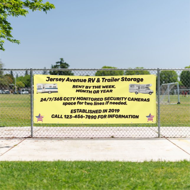 Lona Personalizar RV simple y negocios de almacenamient (in situ)