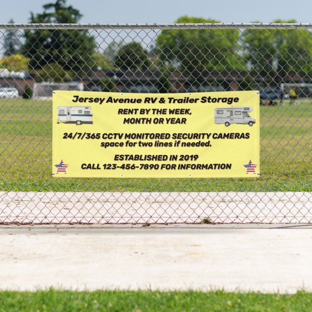 Lona Personalizar RV simple y negocios de almacenamient (In situ)